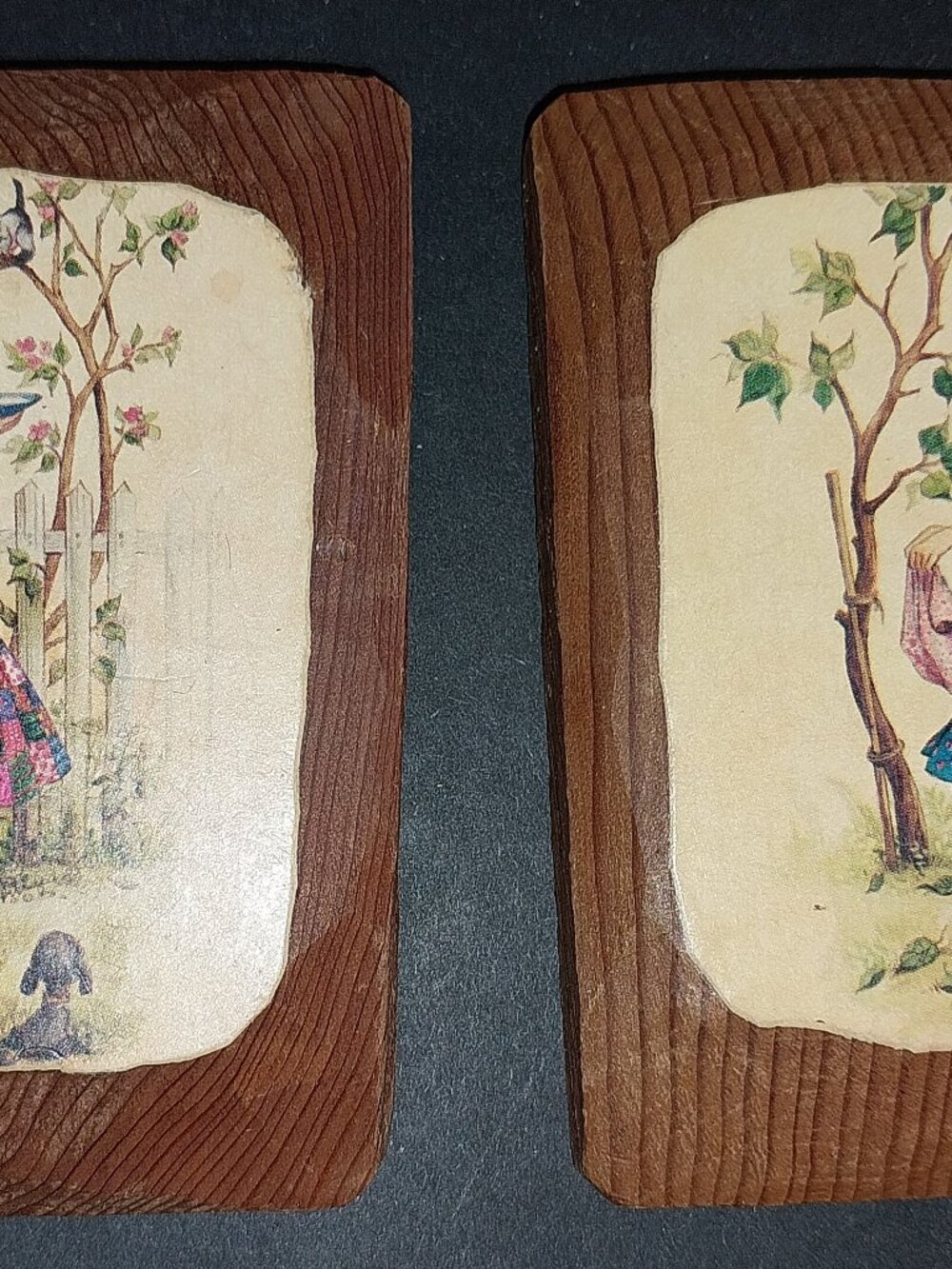 Holly Hobby Wood Plaques Set of 2
